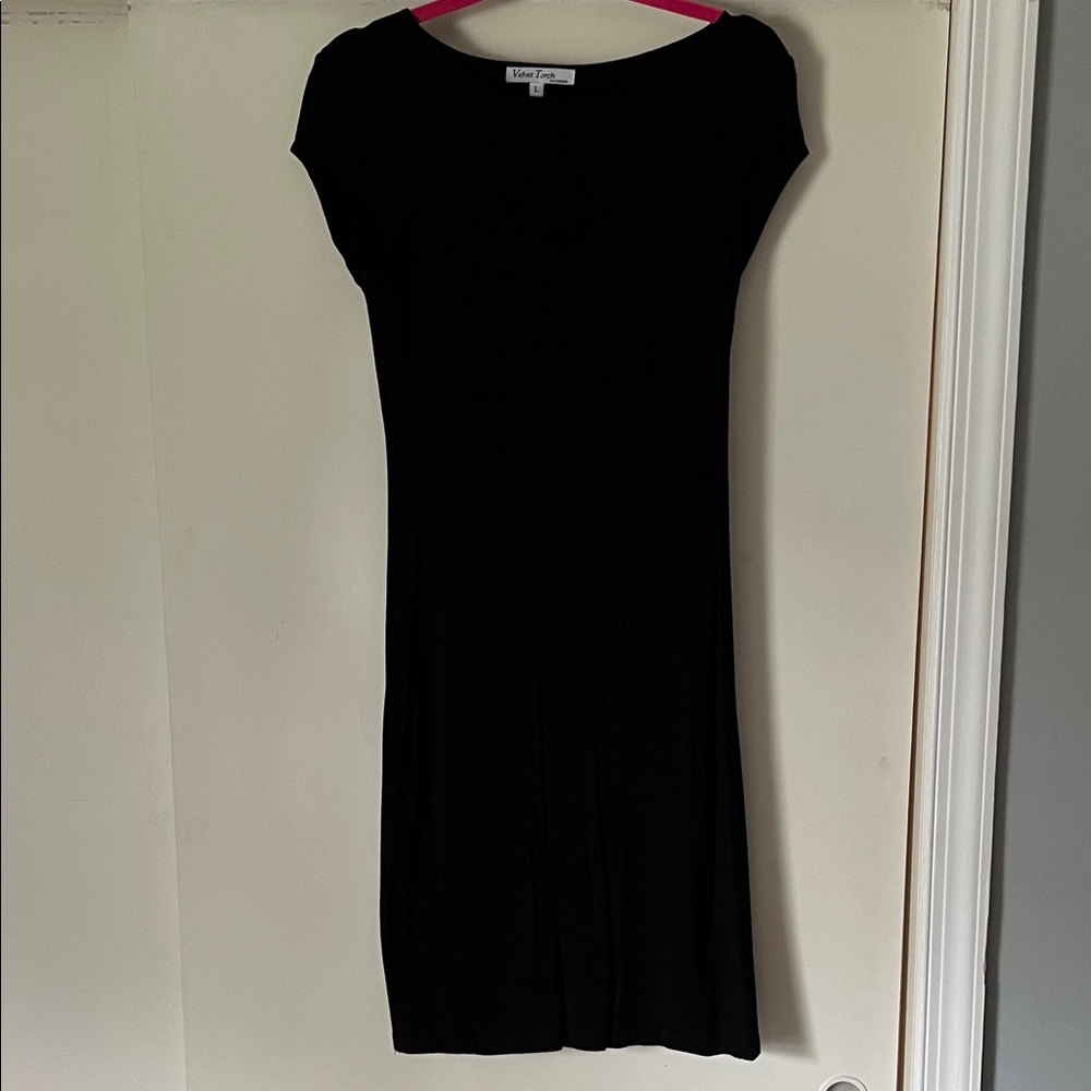 Max Studio Classic Black Midi Dress
